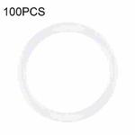 100 PCS Rear Camera Waterproof Rings for iPhone X-12 Pro Max (White)