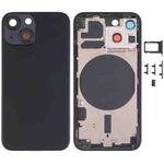 Back Housing Cover with SIM Card Tray & Side  Keys & Camera Lens for iPhone 13 Mini(Black)