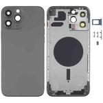 Back Housing Cover with SIM Card Tray & Side  Keys & Camera Lens for iPhone 13 Pro Max(Black)