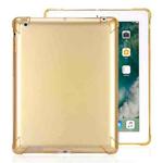 Highly Transparent TPU Full Thicken Corners Shockproof Protective Case for iPad 4 / 3 / 2 (Gold)