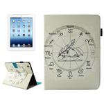 For iPad 4 / 3 / 2 Twelve Constellations Pattern Horizontal Flip Leather Case with Holder & Wallet & Card Slots & Sleep / Wake-up Function & Pen Slot