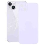 Easy Replacement Big Camera Hole Glass Back Battery Cover for iPhone 14(Purple)