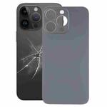 Easy Replacement Big Camera Hole Glass Back Battery Cover for iPhone 14 Pro(Black)