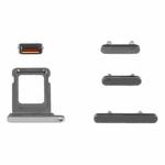 SIM Card Tray + Side Keys for iPhone 14 Pro(Black)