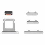 SIM Card Tray + Side Keys for iPhone 14 Pro(Silver)