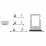 SIM Card Tray + SIM Card Tray + Side Keys for iPhone 14 Pro (Silver)