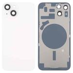 For iPhone 14 Back Housing Cover with Camera Lens(White)