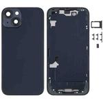 For iPhone 14 Battery Back Cover with Middle Frame / Side Keys(Black)