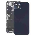 Glass Battery Back Cover with Holder for iPhone 14(Black)