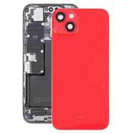 Glass Battery Back Cover with Holder for iPhone 14(Red)