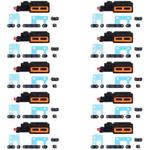 10sets Speaker Ringer Buzzer Dustproof Mesh For iPhone 14 Pro (Black)
