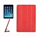 For iPad Air / iPad 5 Crazy Horse Texture Horizontal Flip Leather Case with 4-folding Holder(Red)