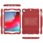 Full Coverage Silicone Shockproof Case for iPad Mini (2019)  & 4 & 3 & 2 &1 , with Holder(Red)
