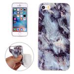 For iPhone 5 & 5s & SE Brown Marbling Pattern Soft TPU Protective Back Cover Case