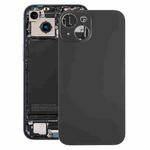 For iPhone 15 Glass Battery Back Cover(Black)