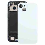 For iPhone 15 Plus Glass Battery Back Cover(Blue)