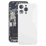 For iPhone 15 Pro Glass Battery Back Cover(White)
