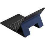 K09 Ultra-thin One-piece Bluetooth Keyboard Tablet Case for iPad Pro 12.9 inch （2018）, with Bracket Function (Blue)