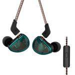 KZ AS10 Ten Unit Moving Iron In-ear HiFi Earphone with Microphone(Cyan)