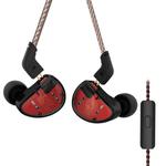 KZ AS10 Ten Unit Moving Iron In-ear HiFi Earphone with Microphone(Red)