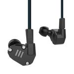 KZ ZS6 Eight Unit Circle Iron Aluminum Alloy In-ear HiFi Earphone without Microphone (Black)