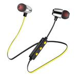 L7 Sport Metal Magnetic Stereo Bluetooth 5.0 Wireless Headset(Yellow)