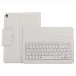IP09 For iPad 10.2 inch Litchi Texture Detachable ABS Bluetooth Keyboard Leather Tablet Case with Stand Function (White)