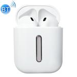 Q8L TWS Bluetooth 5.0 Touch Wireless Bluetooth Earphone with Magnetic Adsorption Charging Case, Supports Power Display & HD Calling(White)