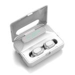 H60 LED Digital Display Stereo Bluetooth 5.0 Earphone with Charging Box (White)