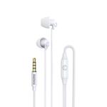 REMAX RM-208 In-Ear Stereo Sleep Earphone with Wire Control + MIC, Support Hands-free(White)
