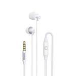 REMAX RM-208 In-Ear Stereo Sleep Earphone with Wire Control + MIC, Support Hands-free(White)