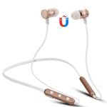 BT-890 Bluetooth 4.2 Hanging Neck Design Bluetooth Headset, Support Music Play & Switching & Volume Control & Answer(Gold)