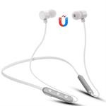 BT-900 Bluetooth 4.2 Hanging Neck Design Bluetooth Headset, Support Music Play & Switching & Volume Control & Answer(Silver)