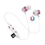 F17 Bluetooth 4.2 Hanging Neck Design Bluetooth Headset, Support Music Play & Switching & Volume Control & Answer(Rose Gold)
