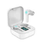 ES1 Bluetooth 5.1 TWS Digital Display Touch Wireless Bluetooth Earphone with Charging Box(White)