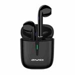 awei T21 Bluetooth V5.0 Ture Wireless Sports TWS Headset with Charging Case (Black)