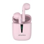 awei T21 Bluetooth V5.0 Ture Wireless Sports TWS Headset with Charging Case (Pink)