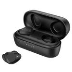 AIN AT-X80D TWS Full Frequency Moving Iron HIFI In-ear Bluetooth Earphone with Charging Box, Support Wireless Charging & Voice Assistant(Black)