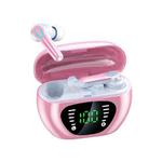 M29 Intelligent Noise Reduction Gaming Bluetooth Earphone with Digital Display Charging Box, Support HD Call & Siri & Power Bank (Pink)