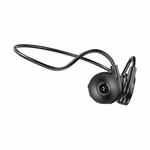 M-1 Back-mounted Touch Noise Reduction Bone Conduction Bluetooth Earphone with Detachable Microphone (Black)