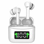 J5 Wireless Bluetooth 5.2 Stereo Binaural Earphone with Charging Box & LED Digital Display, Support Automatic Pairing (White)