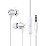 USAMS US-SJ475 EP-42 3.5mm Metal In-ear Wired Earphone, Length: 1.2m(White)