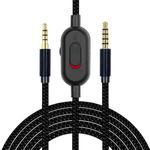 ZS0193 Headphone Audio Cable for Logitech Astro A10 A40 (Black)