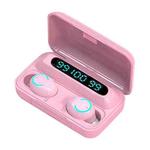 F9-10 Macaron Three Display Touch Wireless Bluetooth Sports Headphones(Pink)