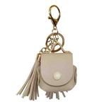 Leather Tassels Earphones Shockproof Protective Case for Apple AirPods 1/2 (Apricot)