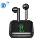 L12 Bluetooth 5.0 TWS Touch Digital Display Wireless Bluetooth Earphone with Charging Box(Black)