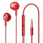 Original Lenovo HF140 High Sound Quality Noise Cancelling In-Ear Wired Control Earphone(Red)