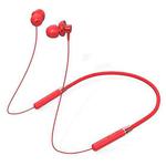 Original Lenovo HE05 Neck-Mounted Magnetic In-Ear Bluetooth Headset(Red)
