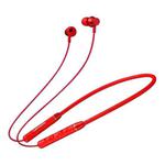 Original Lenovo QE03 Bluetooth 5.0 Neck-mounted Wireless Sports Bluetooth Earphone with Magnetic & Wire Control Function (Red)