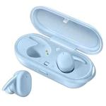 DT-7 IPX Waterproof Bluetooth 5.0 Wireless Bluetooth Earphone with 300mAh Magnetic Charging Box, Support Call(Blue)